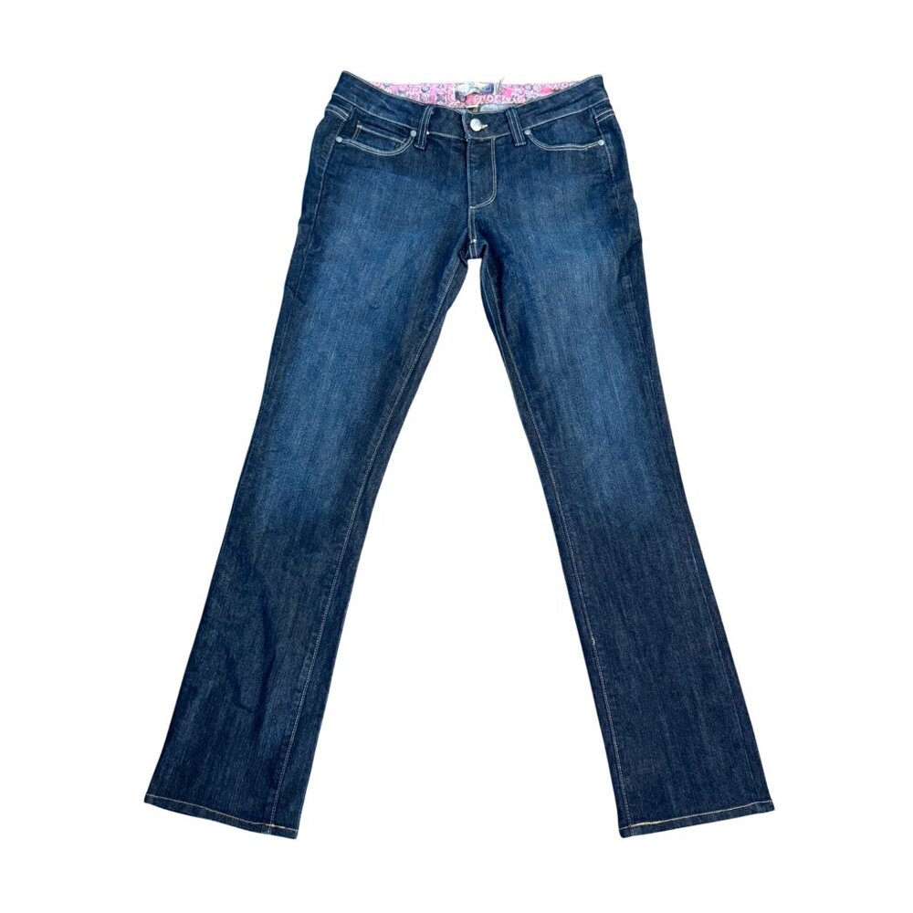 Paige Skyline Bootcut Jeans Womens Size 27 Dark Wash Denim